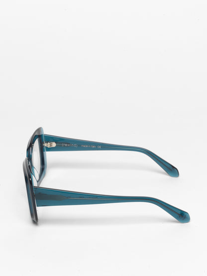 Deja-Vu unisex eyeglasses by Rewind Eyewear, navy blue transparent acetate frame