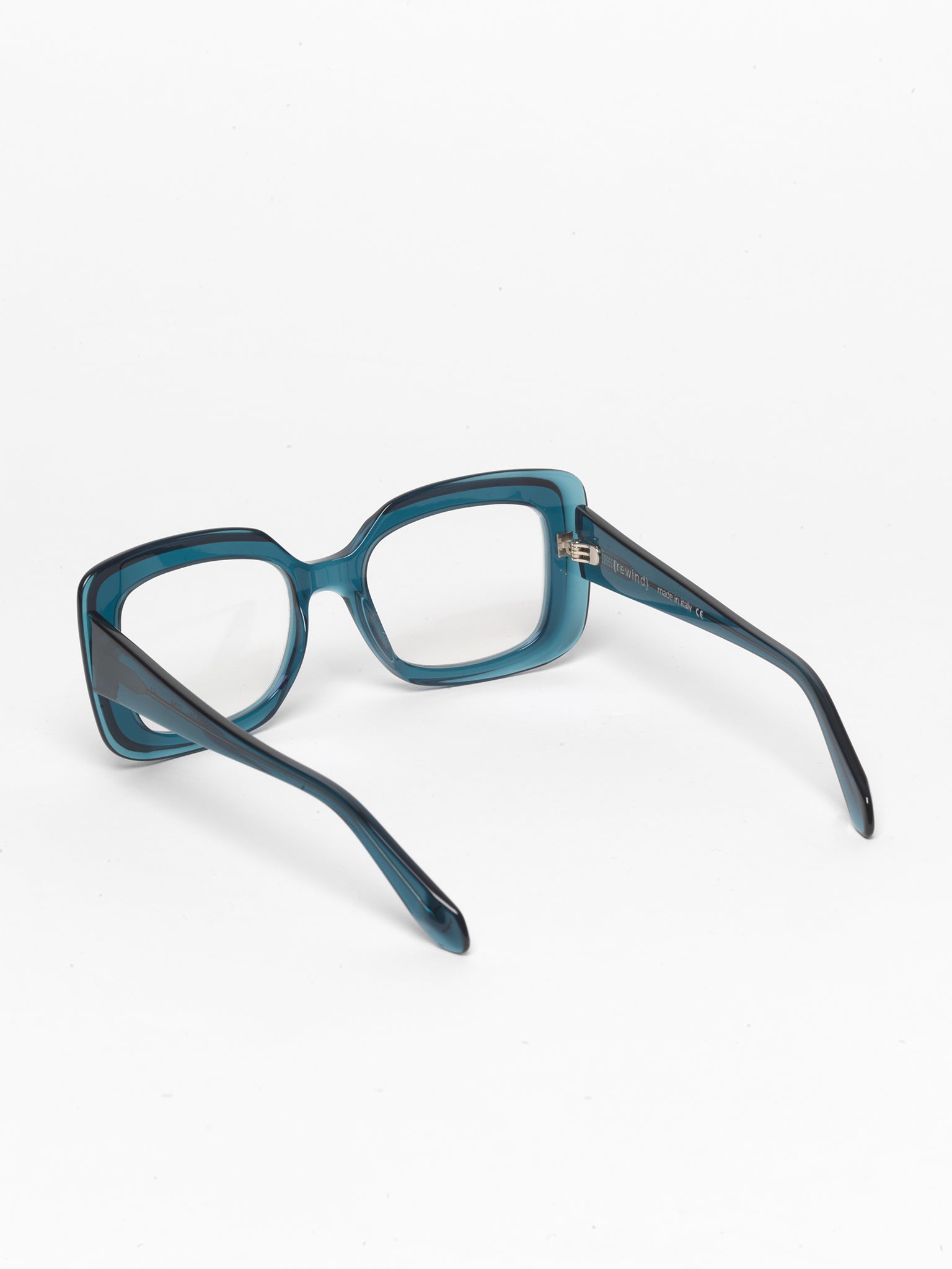 Deja-Vu unisex eyeglasses by Rewind Eyewear, navy blue transparent acetate frame