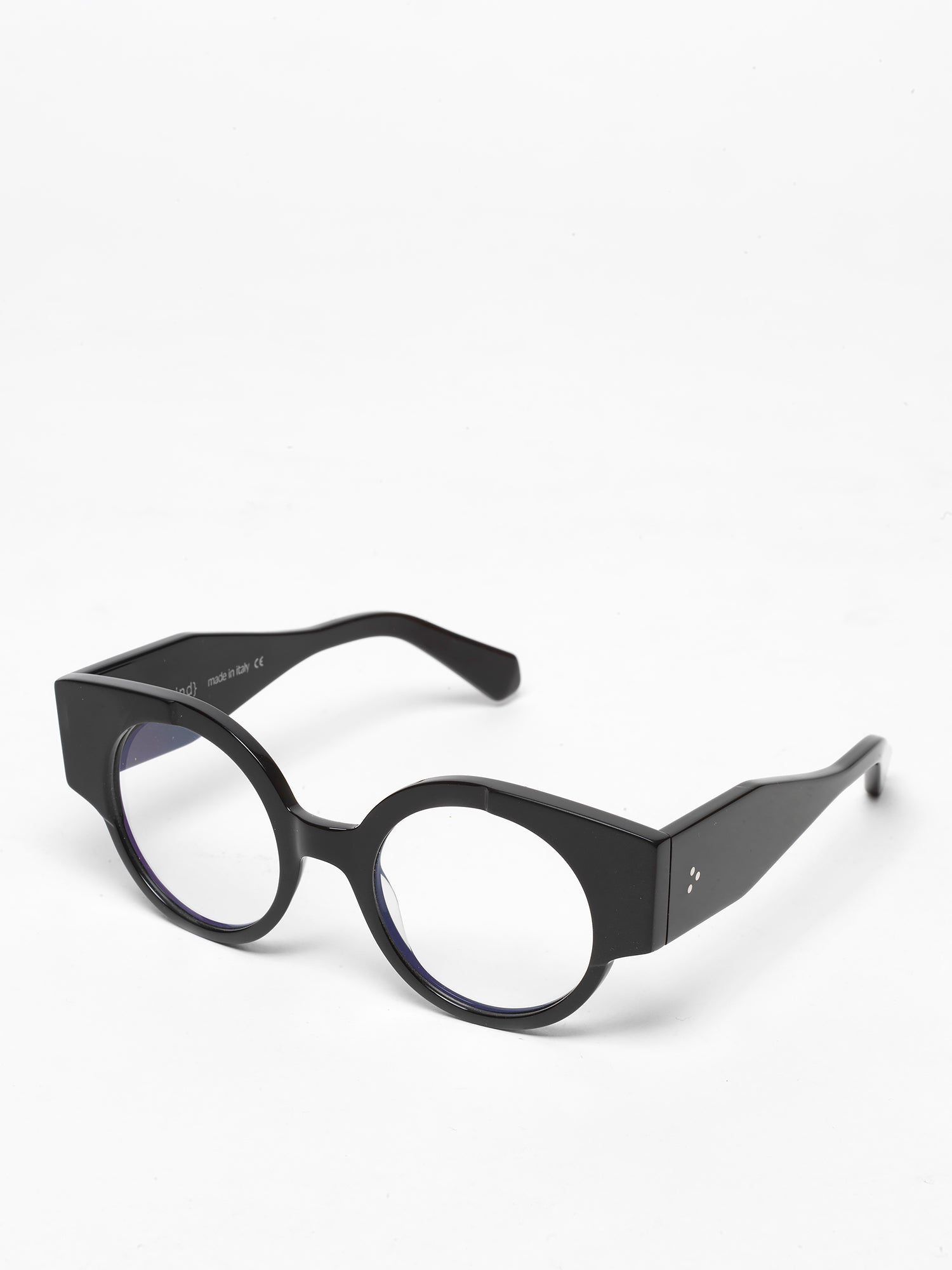 Double Life unisex eyeglasses by Rewind Eyewear, black acetate frame