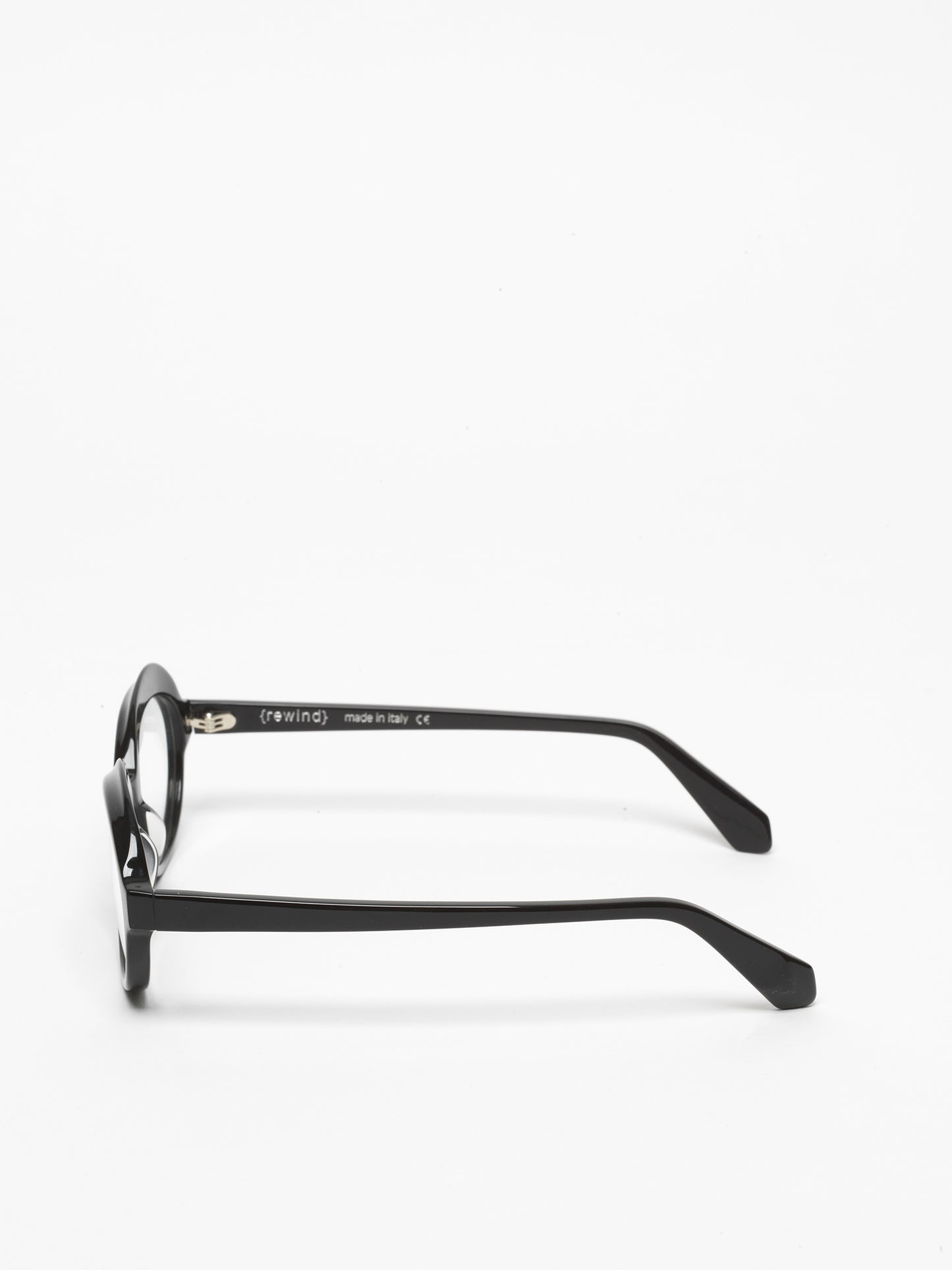 Gravity women's eyeglasses by Rewind Eyewear, black acetate frame
