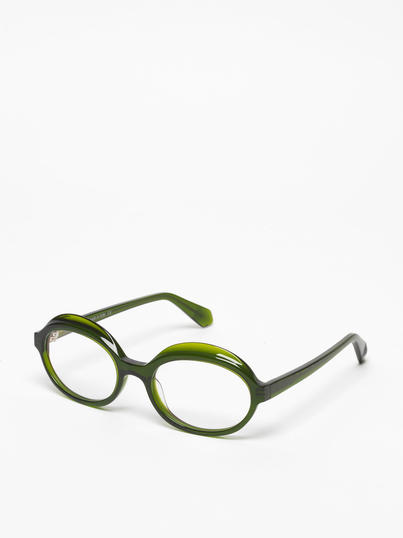 Gravity women's eyeglasses by Rewind Eyewear, green transparent acetate frame