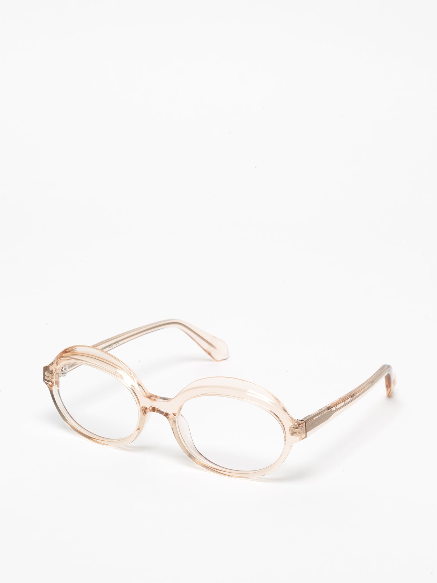 Gravity women's eyeglasses by Rewind Eyewear, light pink transparent acetate frame