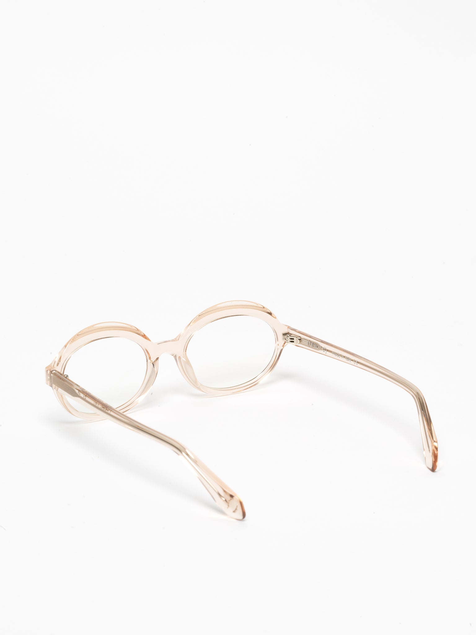 Gravity women's eyeglasses by Rewind Eyewear, light pink transparent acetate frame