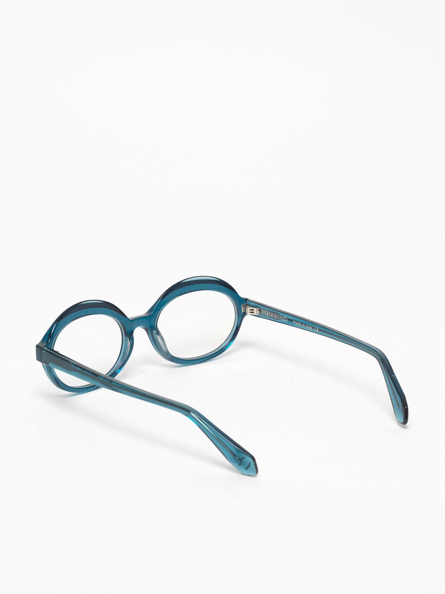 Gravity women's eyeglasses by Rewind Eyewear, navy blue transparent acetate frame