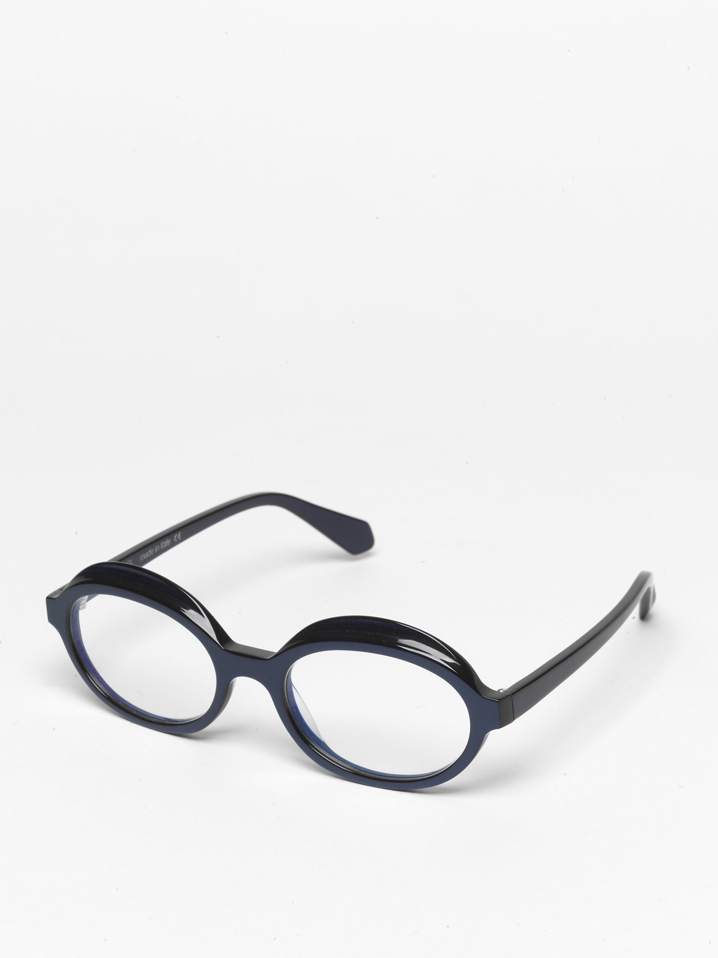 Gravity women's eyeglasses by Rewind Eyewear, pearl blue acetate frame