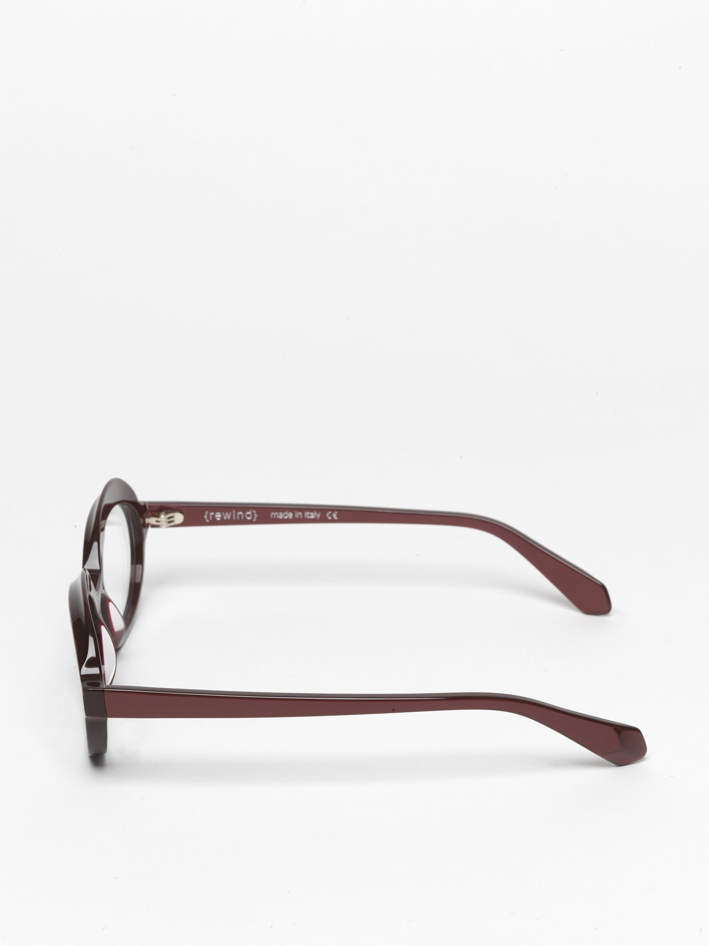 Gravity women's eyeglasses by Rewind Eyewear, pearl marsala red acetate frame
