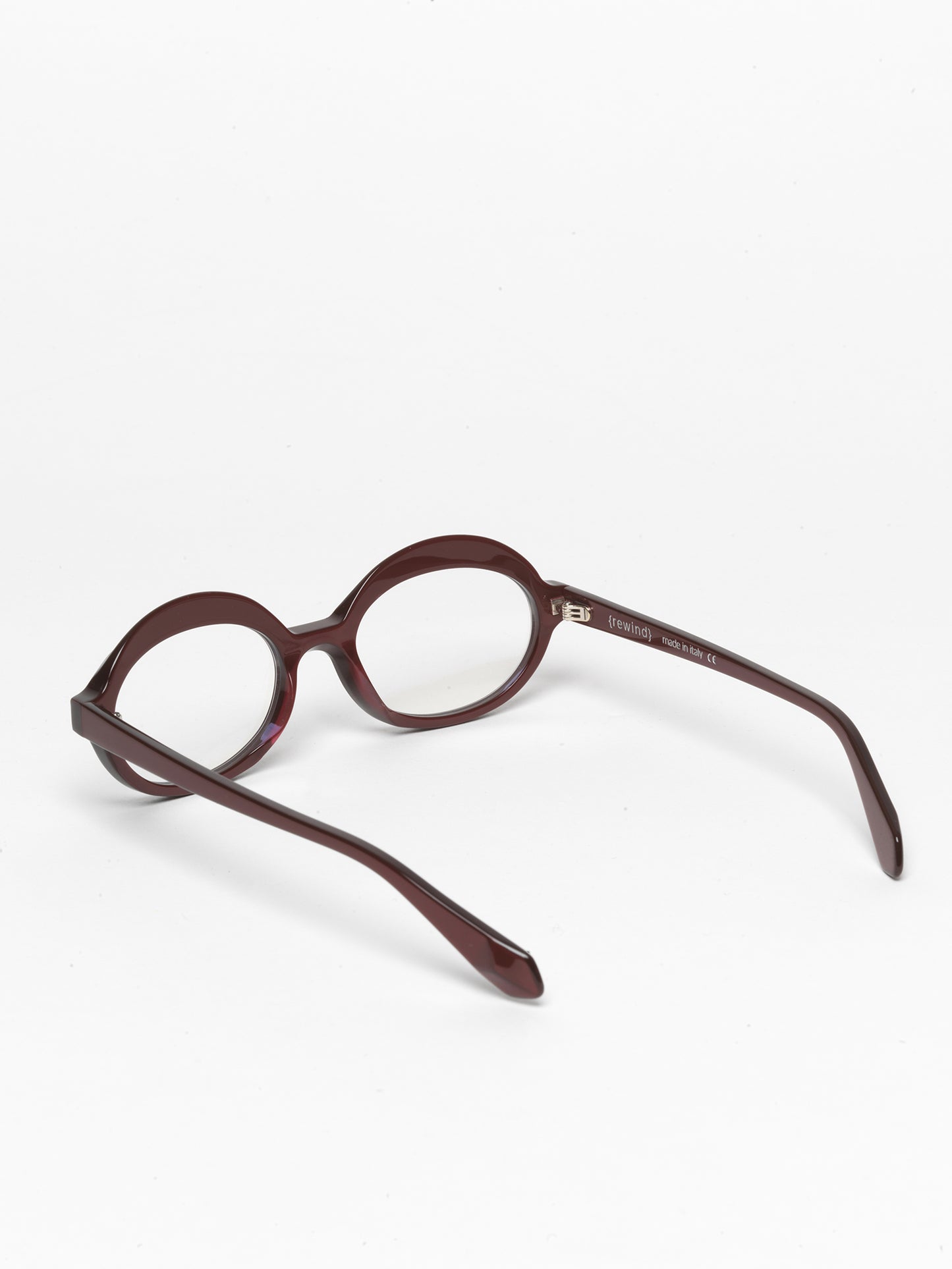 Gravity women's eyeglasses by Rewind Eyewear, pearl marsala red acetate frame
