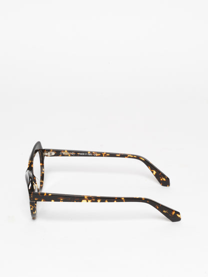 Happy Birthday women's eyeglasses by Rewind Eyewear, dark spotted tortoise acetate frame