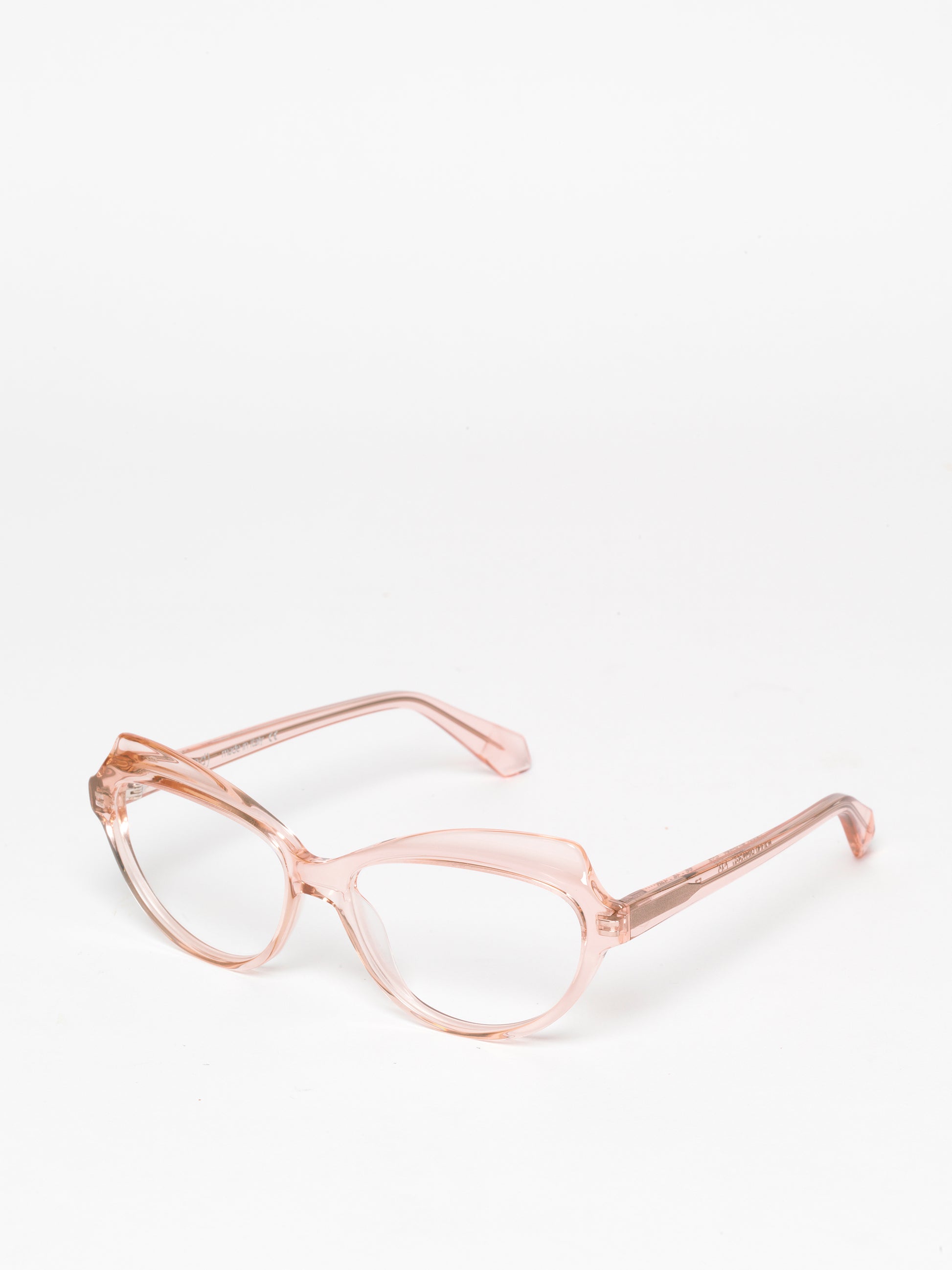 Happy Birthday women's eyeglasses by Rewind Eyewear, light pink transparent acetate frame