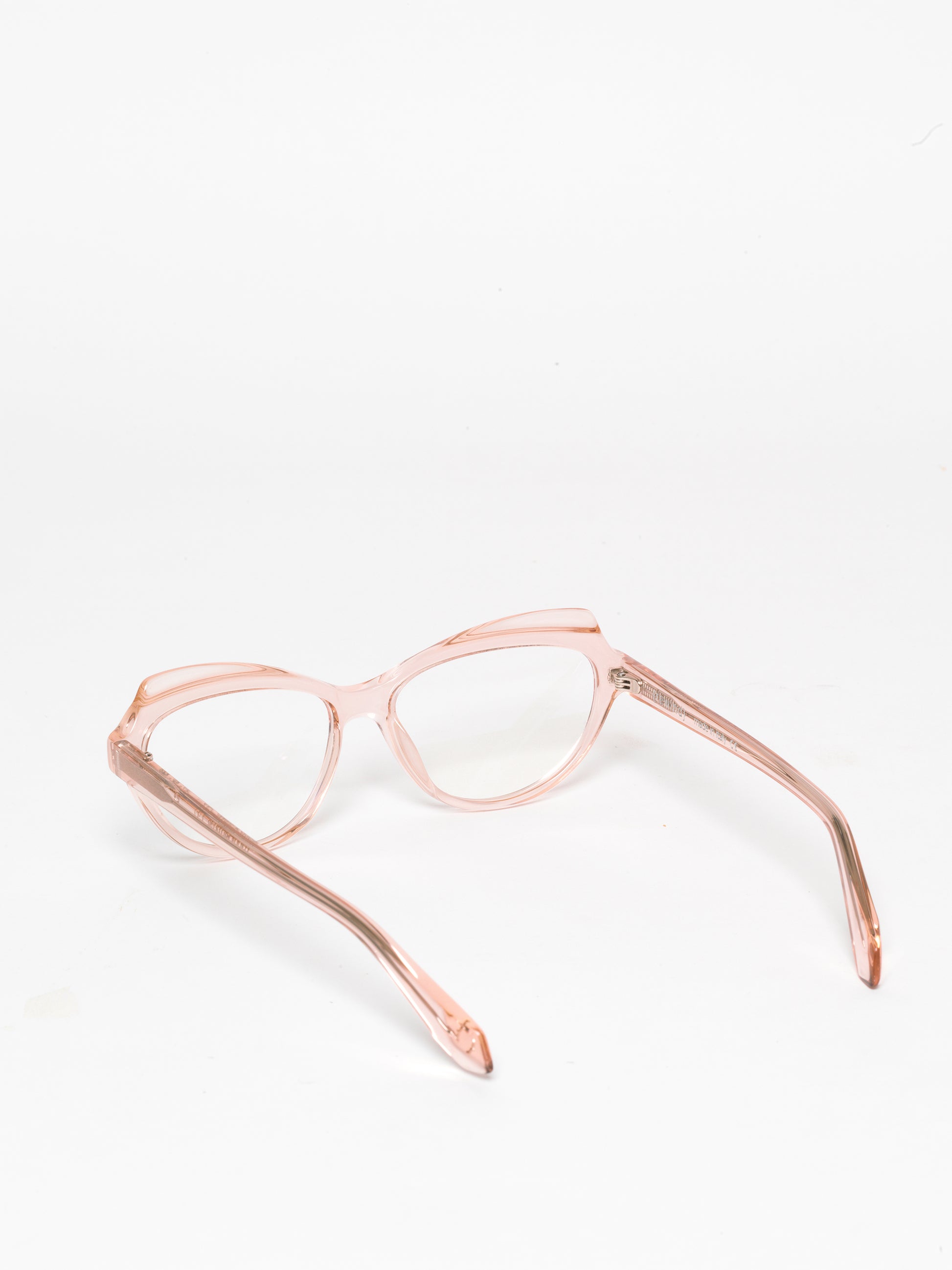 Happy Birthday women's eyeglasses by Rewind Eyewear, light pink transparent acetate frame