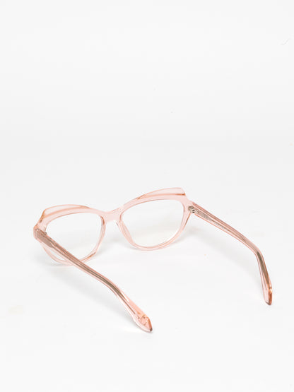 Happy Birthday women's eyeglasses by Rewind Eyewear, light pink transparent acetate frame