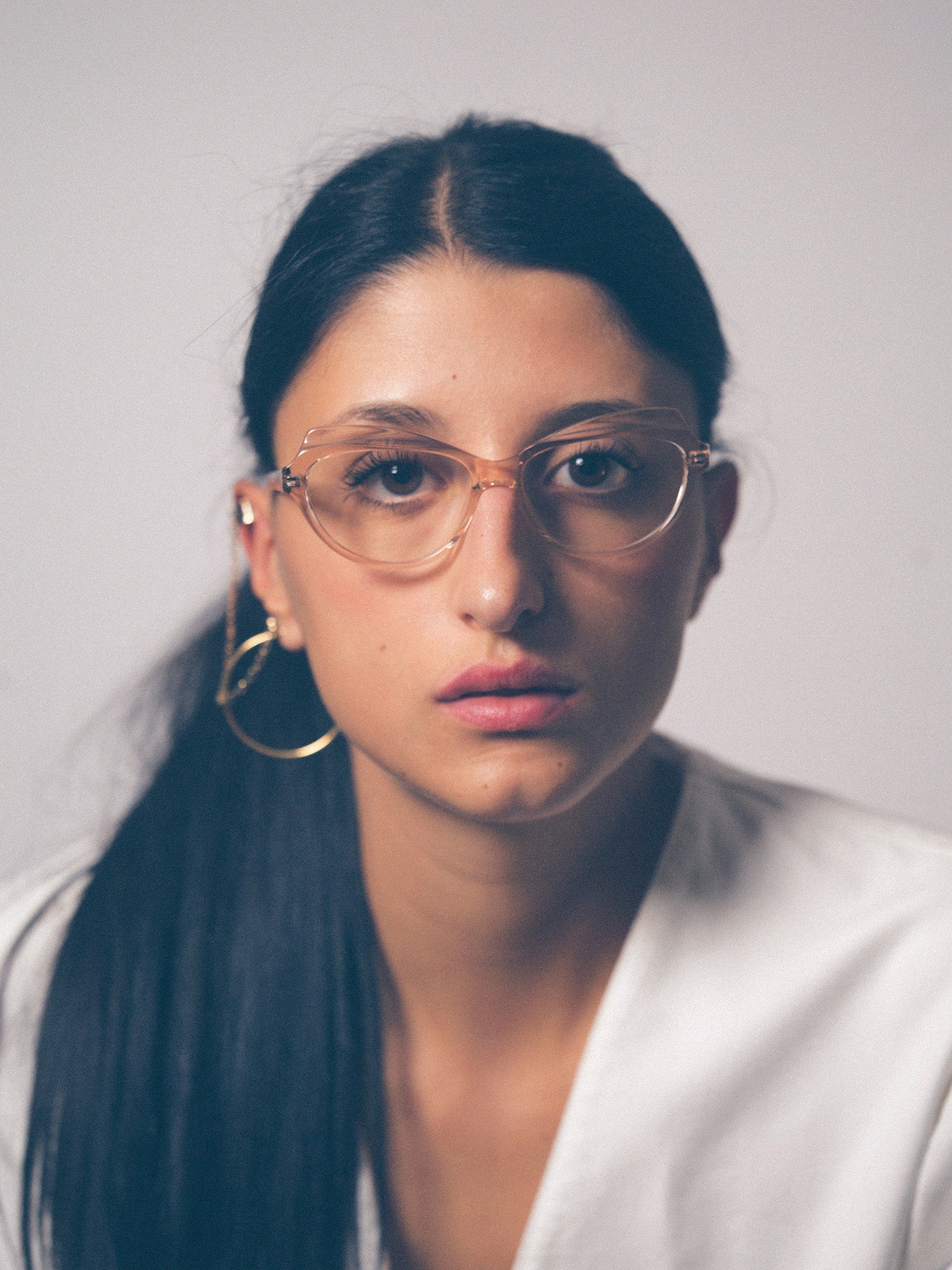 Happy Birthday women's eyeglasses by Rewind Eyewear, light pink transparent acetate frame