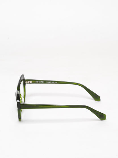 Happy Birthday women's eyeglasses by Rewind Eyewear, green transparent acetate frame