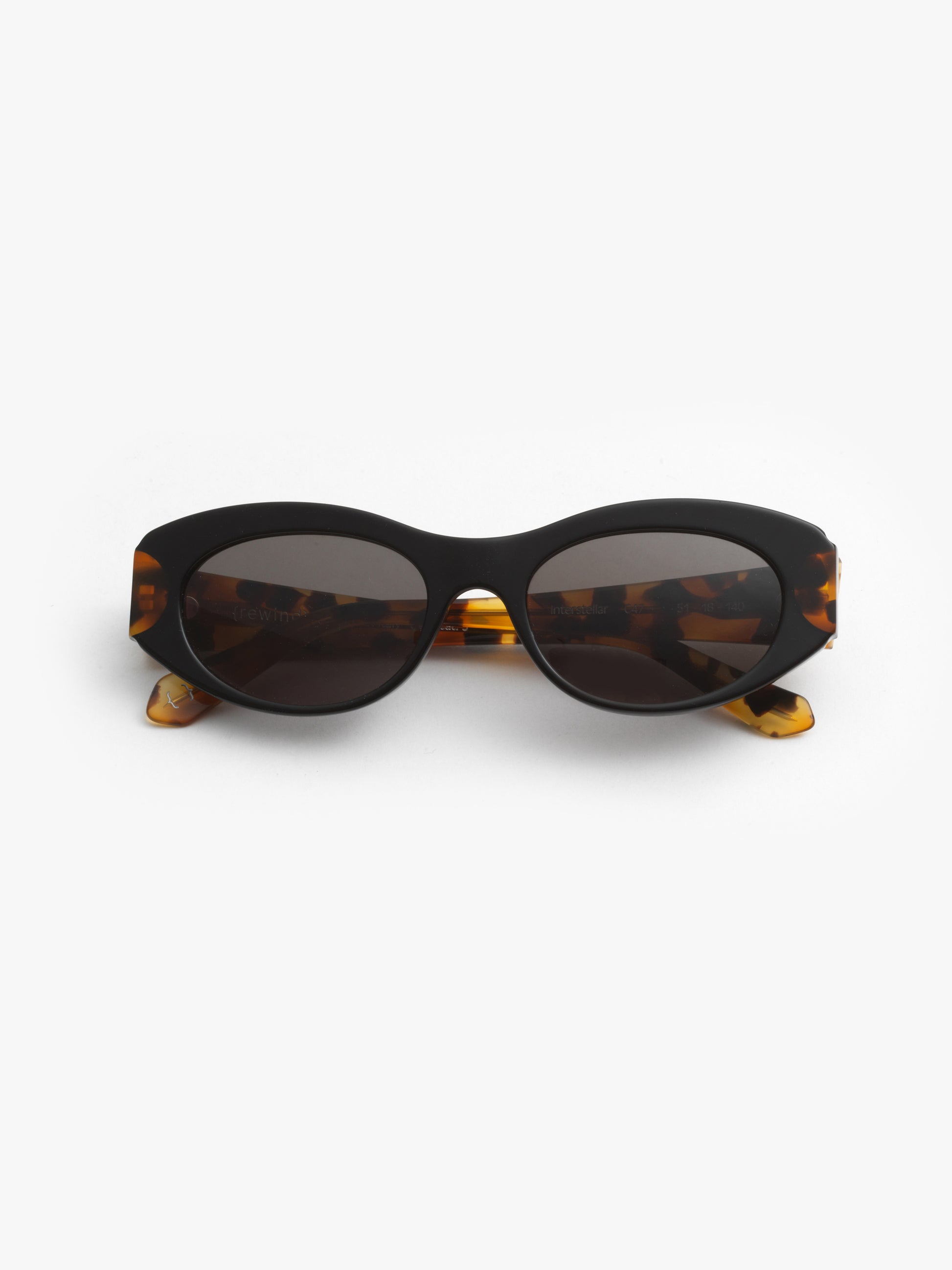 Interstellar unisex sunglasses by Rewind Eyewear, spotted tortoise acetate frame