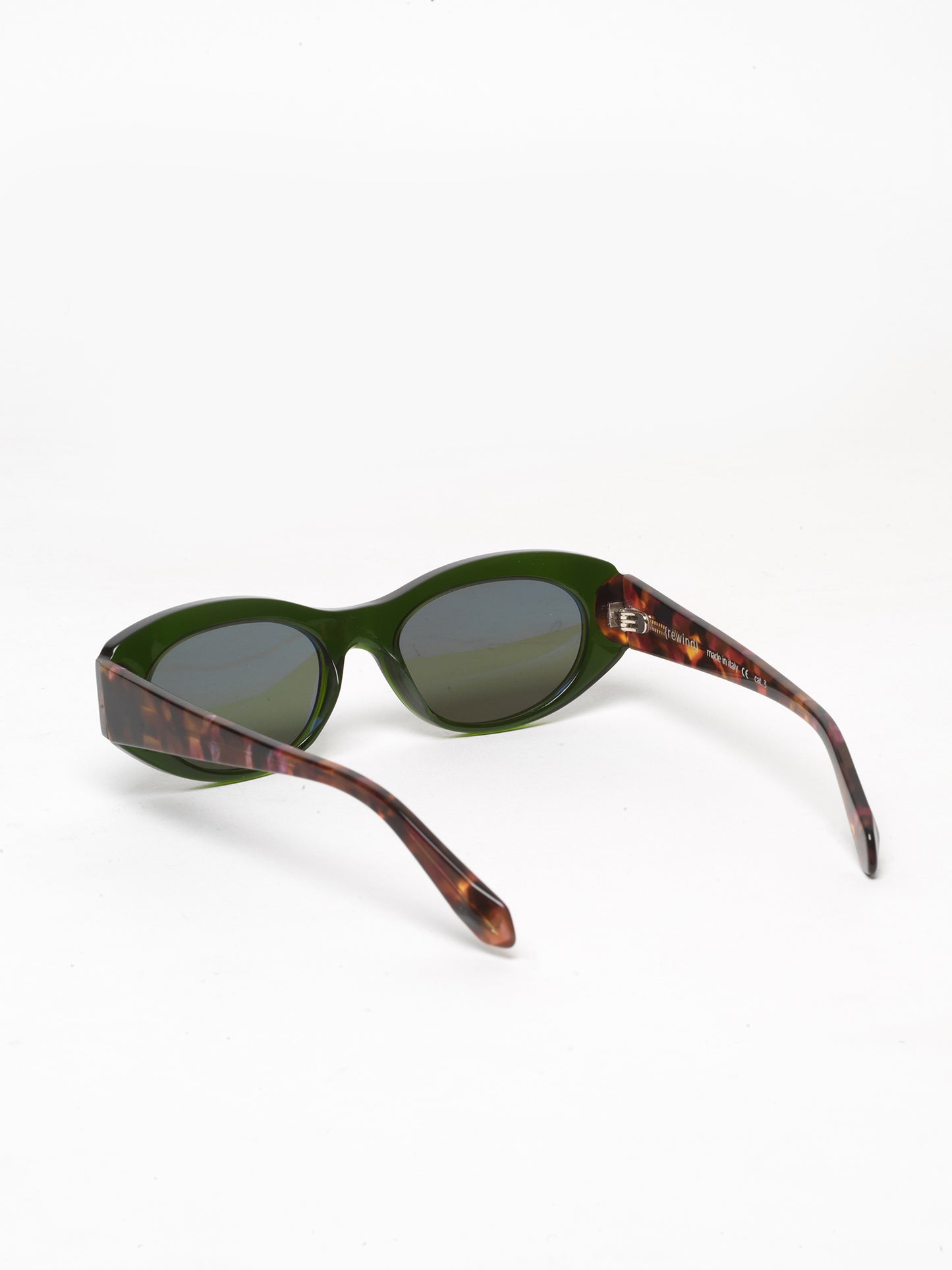 Interstellar unisex sunglasses by Rewind Eyewear, green transparent acetate frame