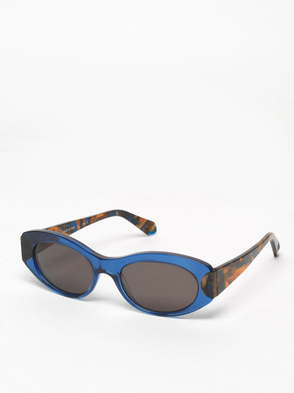 Interstellar unisex sunglasses by Rewind Eyewear, tblue transparent acetate frame