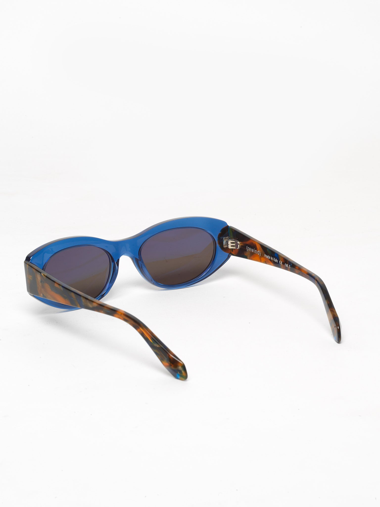 Interstellar unisex sunglasses by Rewind Eyewear, tblue transparent acetate frame