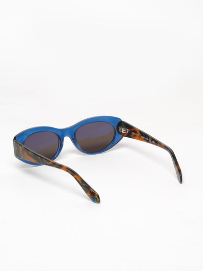 Interstellar unisex sunglasses by Rewind Eyewear, tblue transparent acetate frame