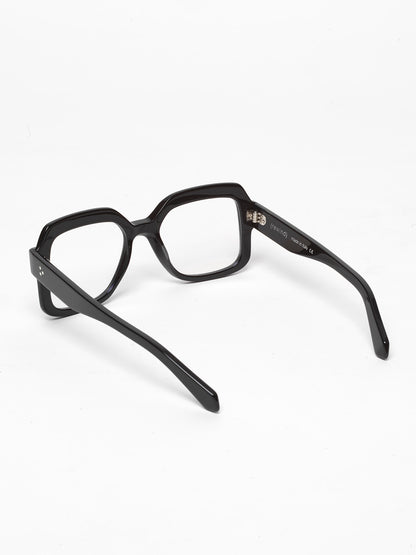 Looper unisex eyeglasses by Rewind Eyewear, black acetate frame