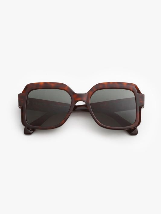 Looper unisex sunglasses by Rewind Eyewear, dark tortoise acetate frame
