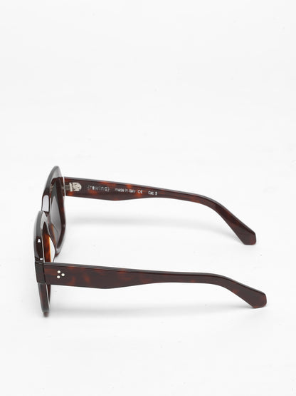 Looper unisex sunglasses by Rewind Eyewear, dark tortoise acetate frame