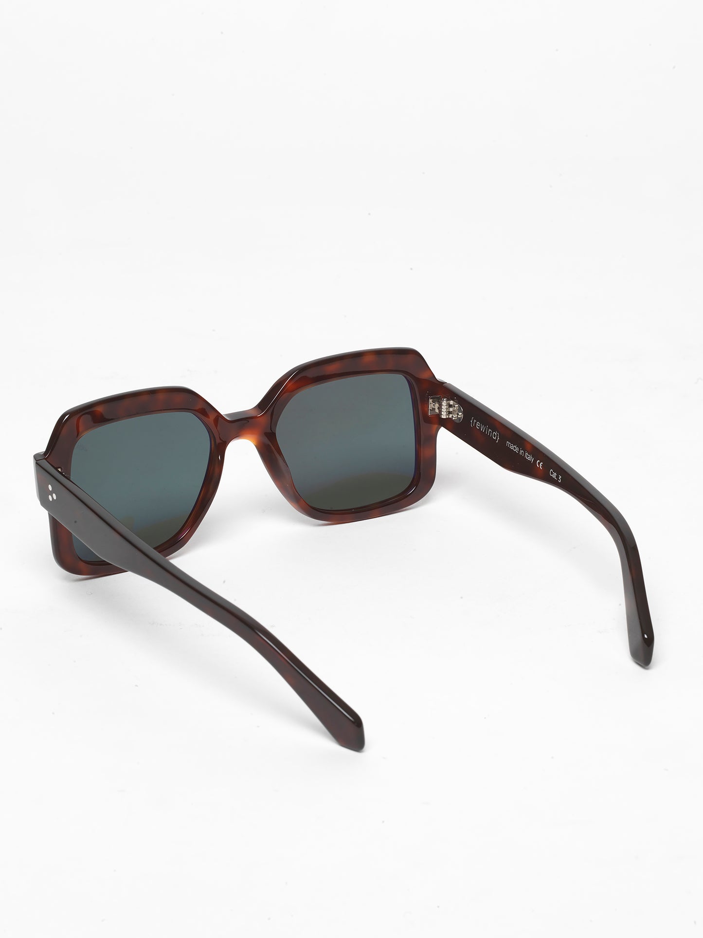 Looper unisex sunglasses by Rewind Eyewear, dark tortoise acetate frame