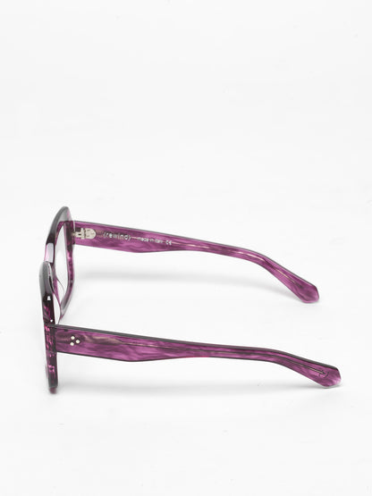 Looper unisex eyeglasses by Rewind Eyewear, marsala red tortoise acetate frame