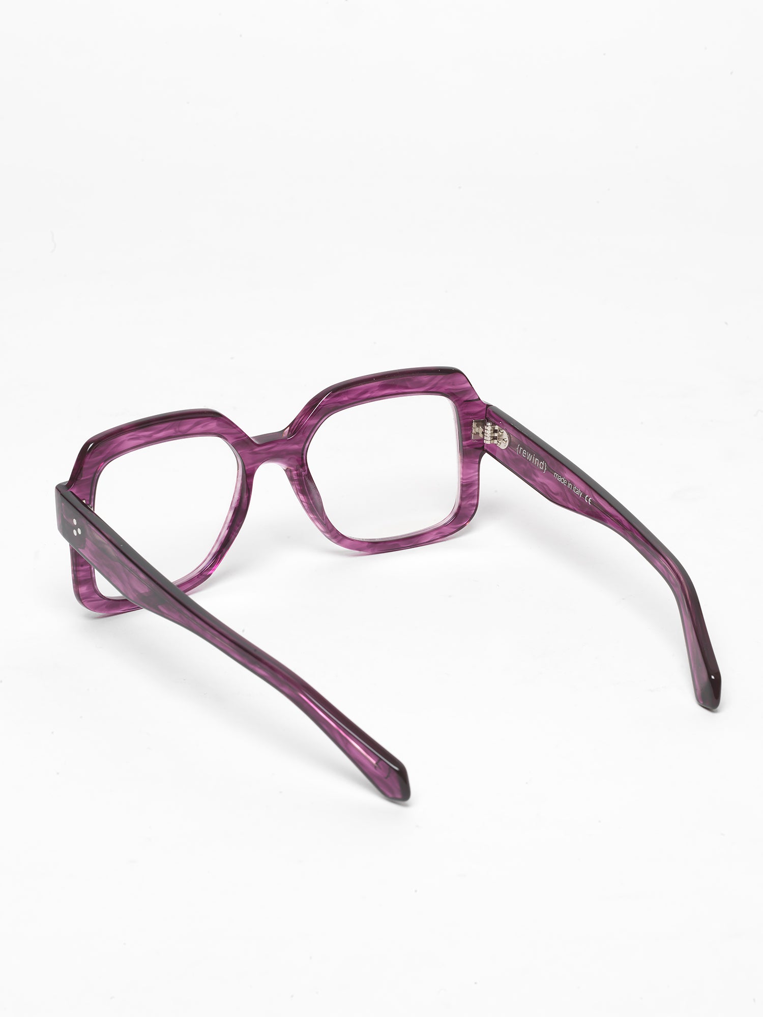Looper unisex eyeglasses by Rewind Eyewear, marsala red tortoise acetate frame