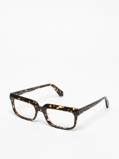 Lost in Space unisex eyeglasses by Rewind Eyewear, dark spotted tortoise acetate frame