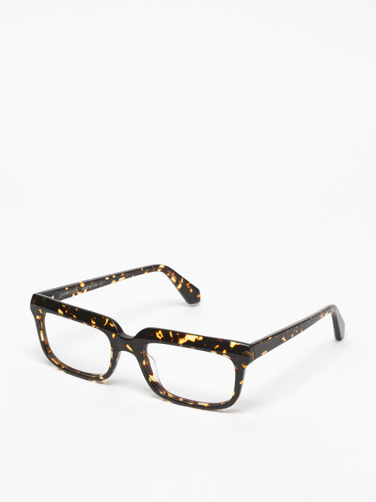 Lost in Space unisex eyeglasses by Rewind Eyewear, dark spotted tortoise acetate frame