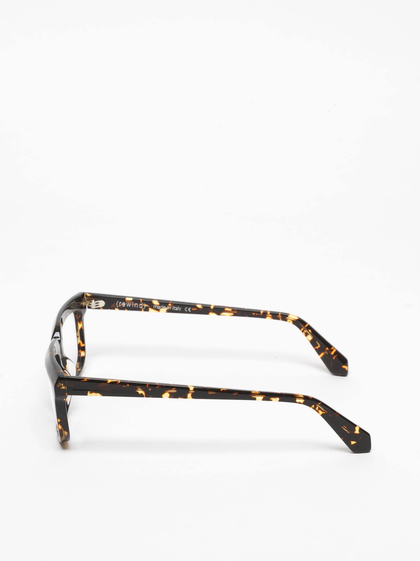 Lost in Space unisex eyeglasses by Rewind Eyewear, dark spotted tortoise acetate frame