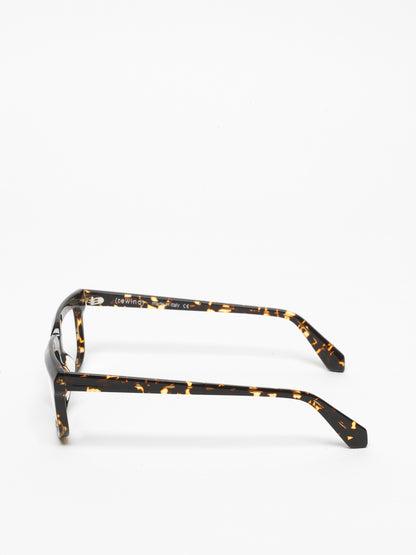 Lost in Space unisex eyeglasses by Rewind Eyewear, dark spotted tortoise acetate frame