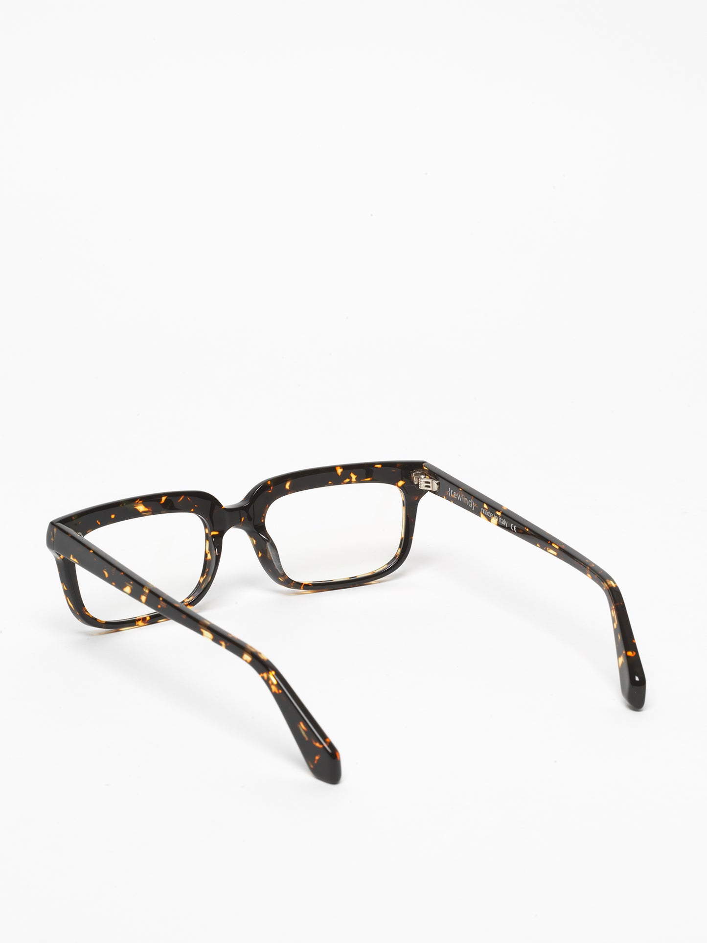 Lost in Space unisex eyeglasses by Rewind Eyewear, dark spotted tortoise acetate frame