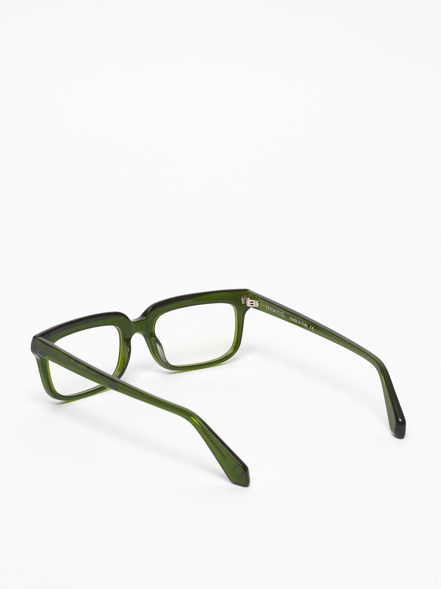Lost in Space unisex eyeglasses by Rewind Eyewear, green transparent acetate frame