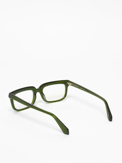 Lost in Space unisex eyeglasses by Rewind Eyewear, green transparent acetate frame