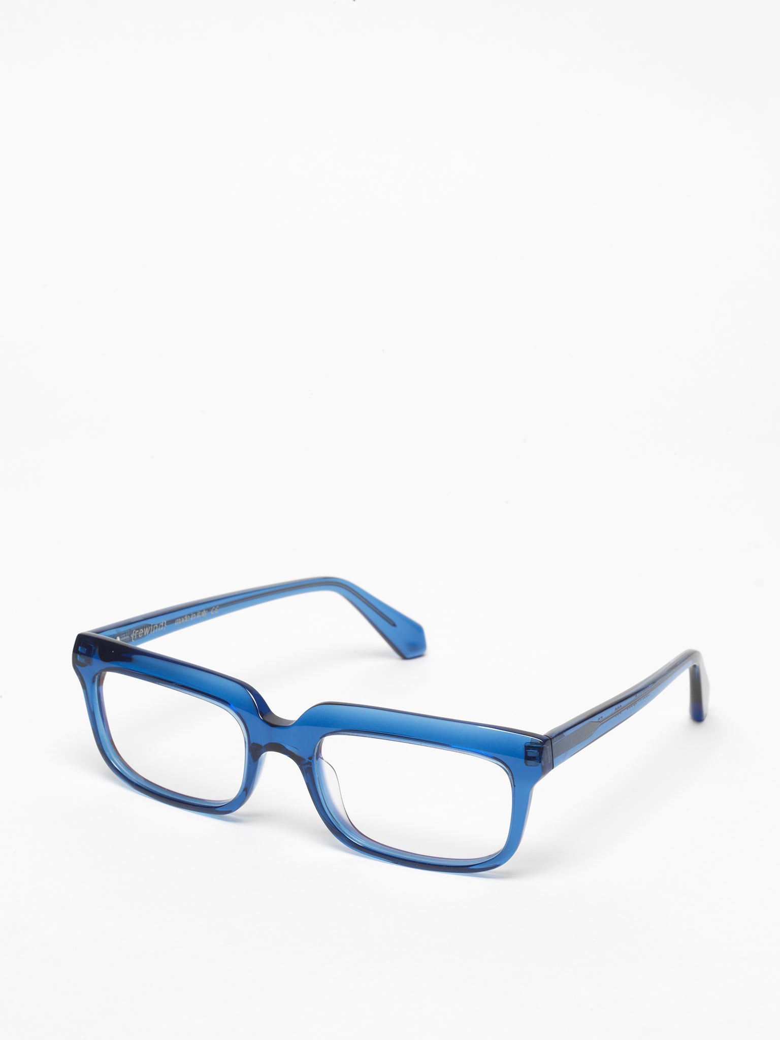 Lost in Space unisex eyeglasses by Rewind Eyewear, blue transparent acetate frame