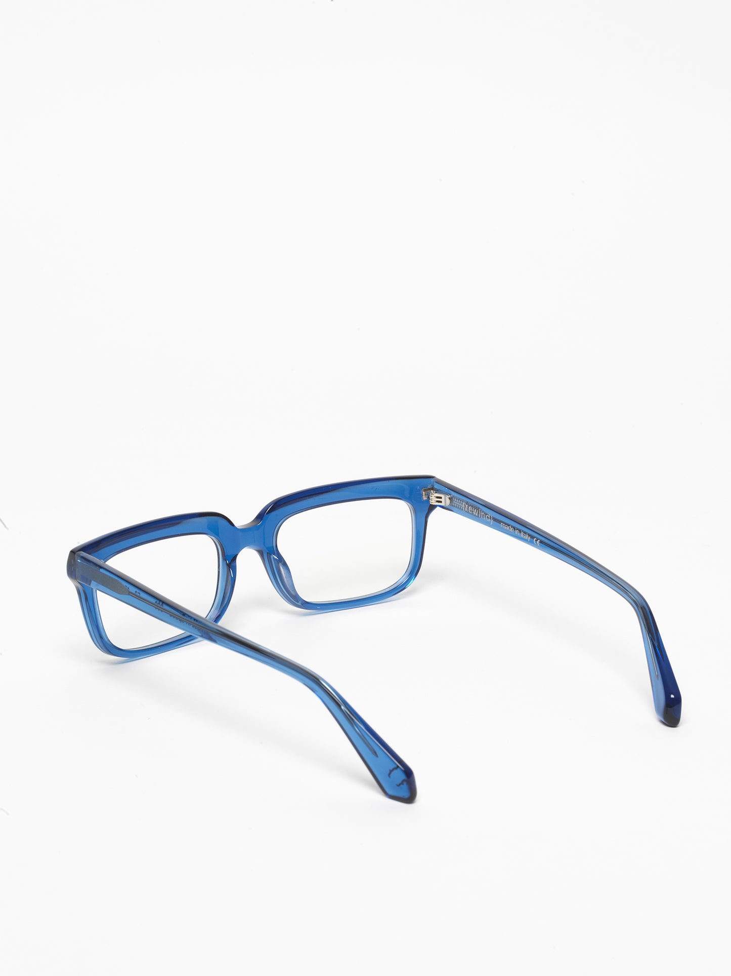 Lost in Space unisex eyeglasses by Rewind Eyewear, blue transparent acetate frame