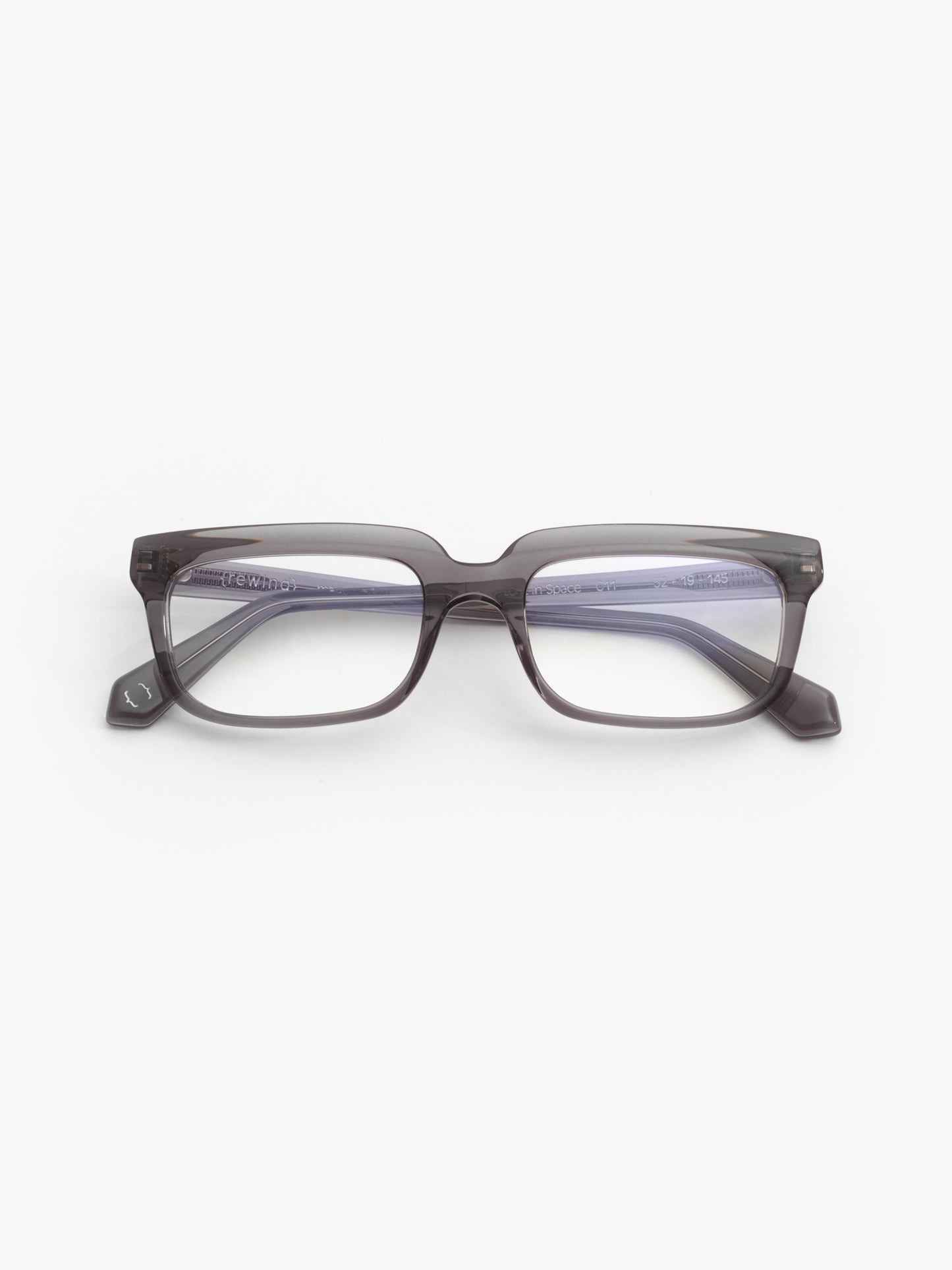 Lost in Space unisex eyeglasses by Rewind Eyewear, blue transparent acetate frame