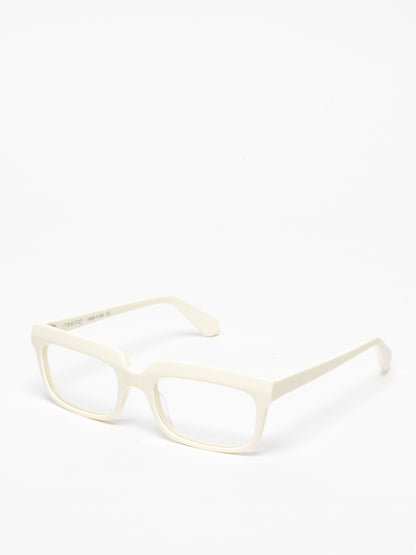 Lost in Space unisex eyeglasses by Rewind Eyewear, butter white pastel acetate frame