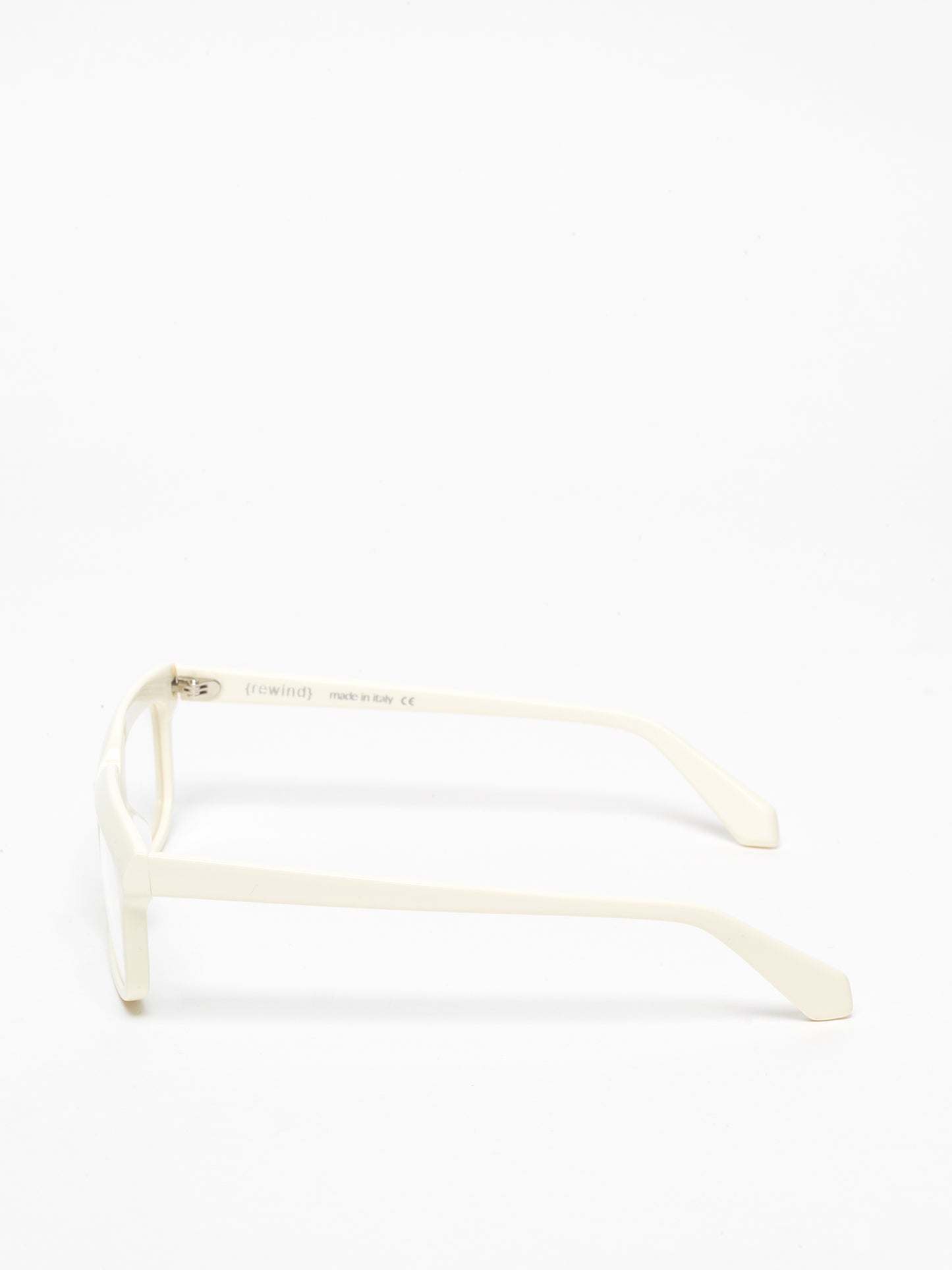 Lost in Space unisex eyeglasses by Rewind Eyewear, butter white pastel acetate frame