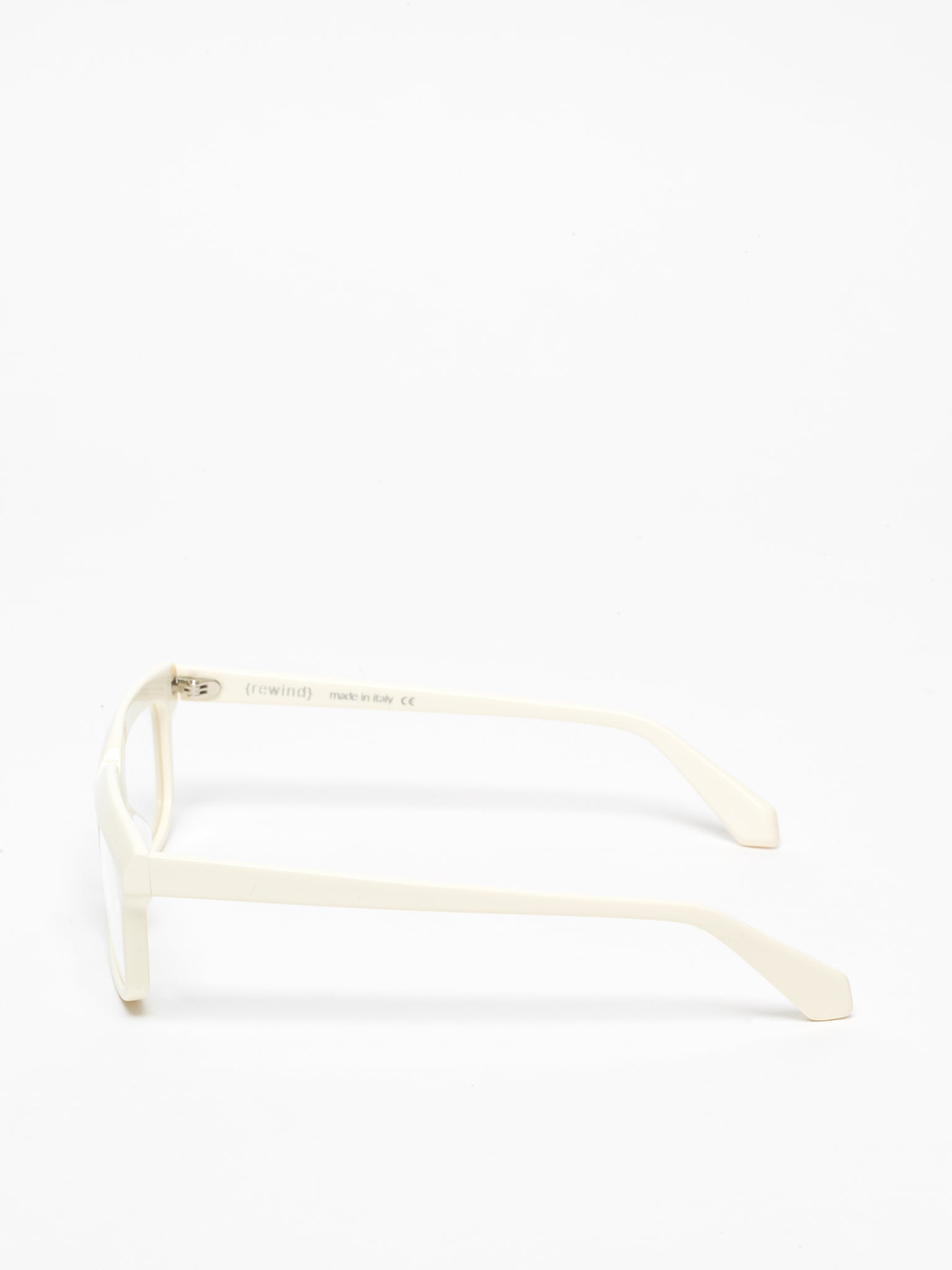 Lost in Space unisex eyeglasses by Rewind Eyewear, butter white pastel acetate frame