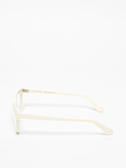 Lost in Space unisex eyeglasses by Rewind Eyewear, butter white pastel acetate frame