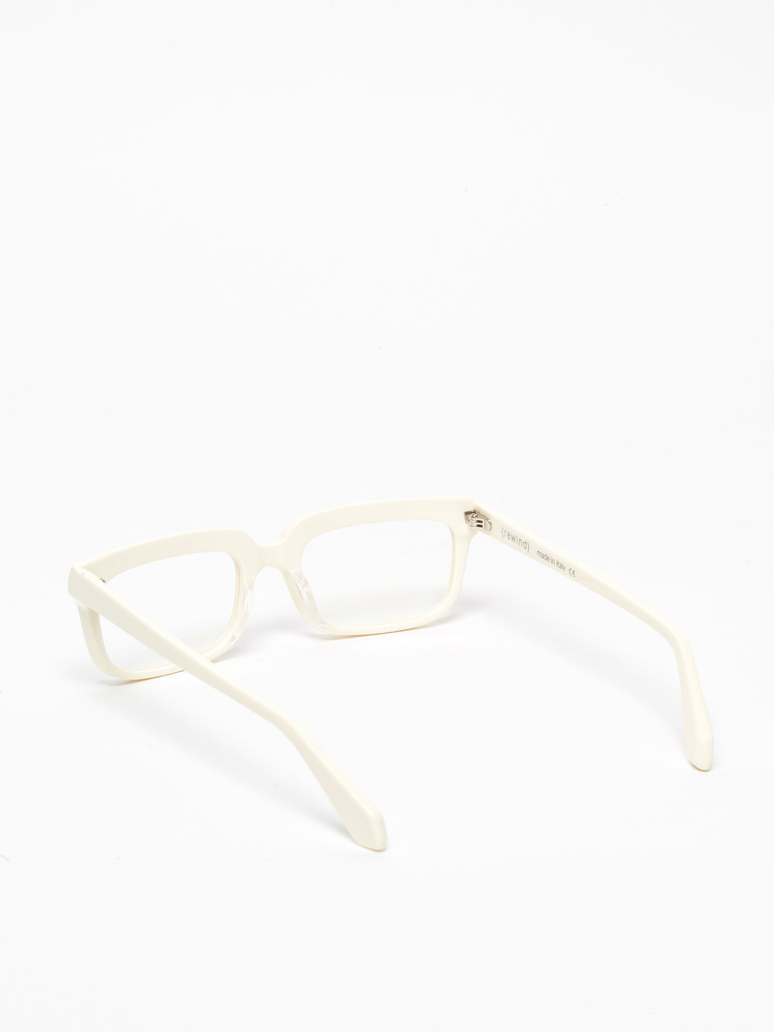 Lost in Space unisex eyeglasses by Rewind Eyewear, butter white pastel acetate frame