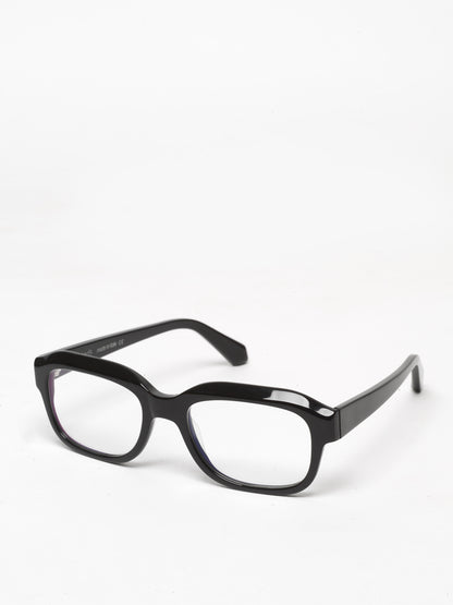 Memento unisex eyeglasses by Rewind Eyewear, black acetate frame