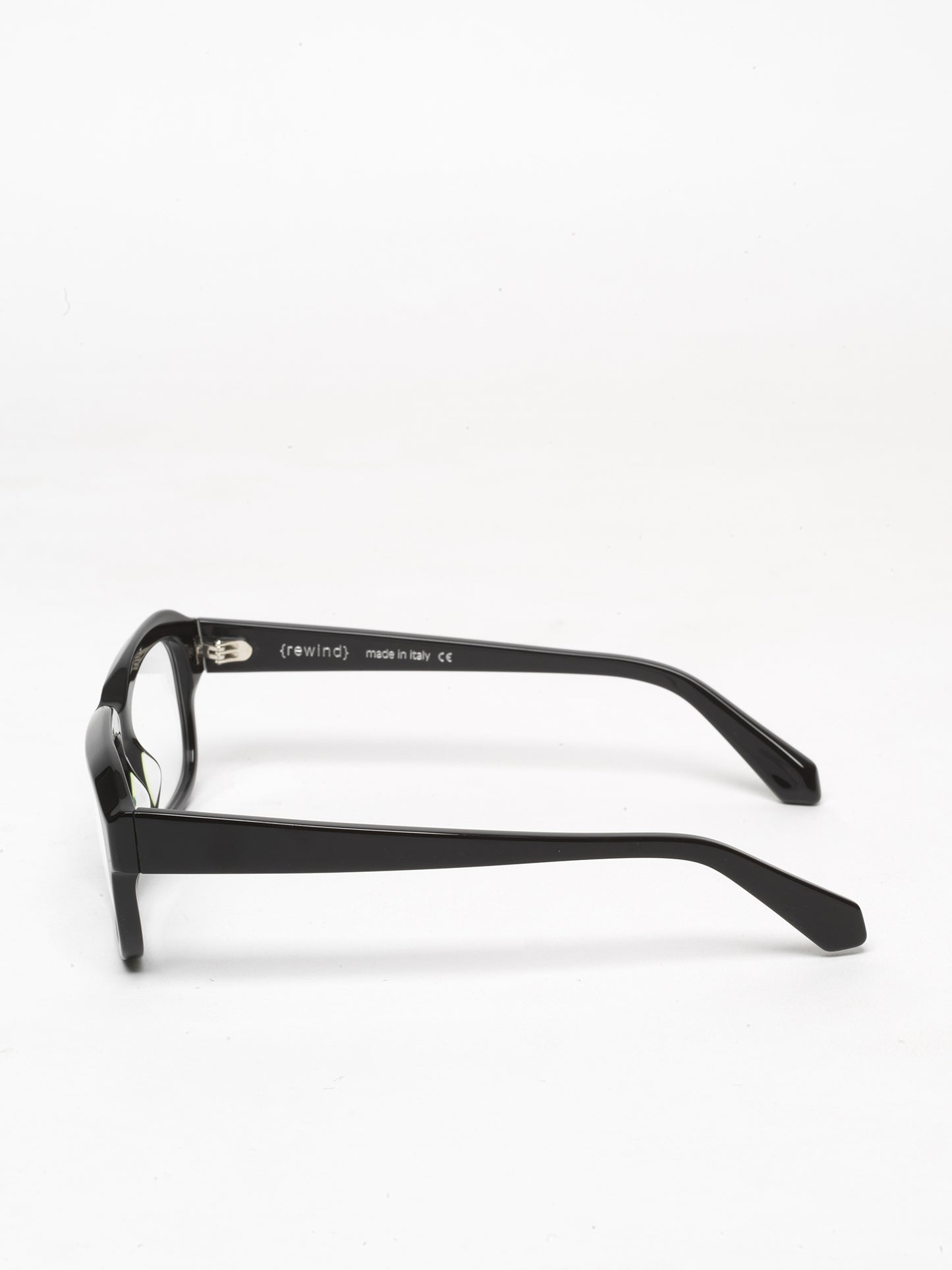 Memento unisex eyeglasses by Rewind Eyewear, black acetate frame