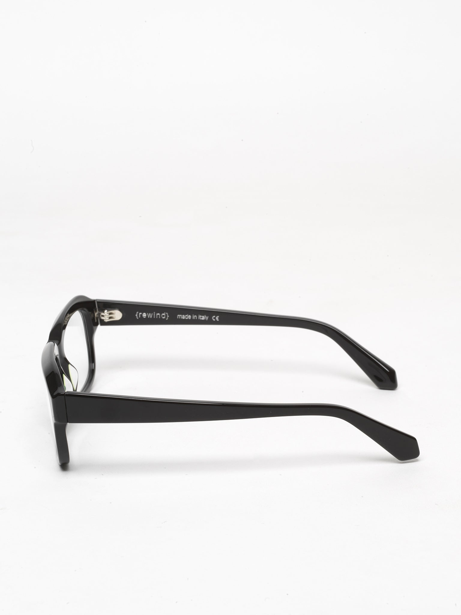 Memento unisex eyeglasses by Rewind Eyewear, black acetate frame