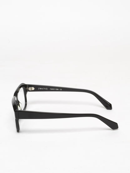 Memento unisex eyeglasses by Rewind Eyewear, black acetate frame