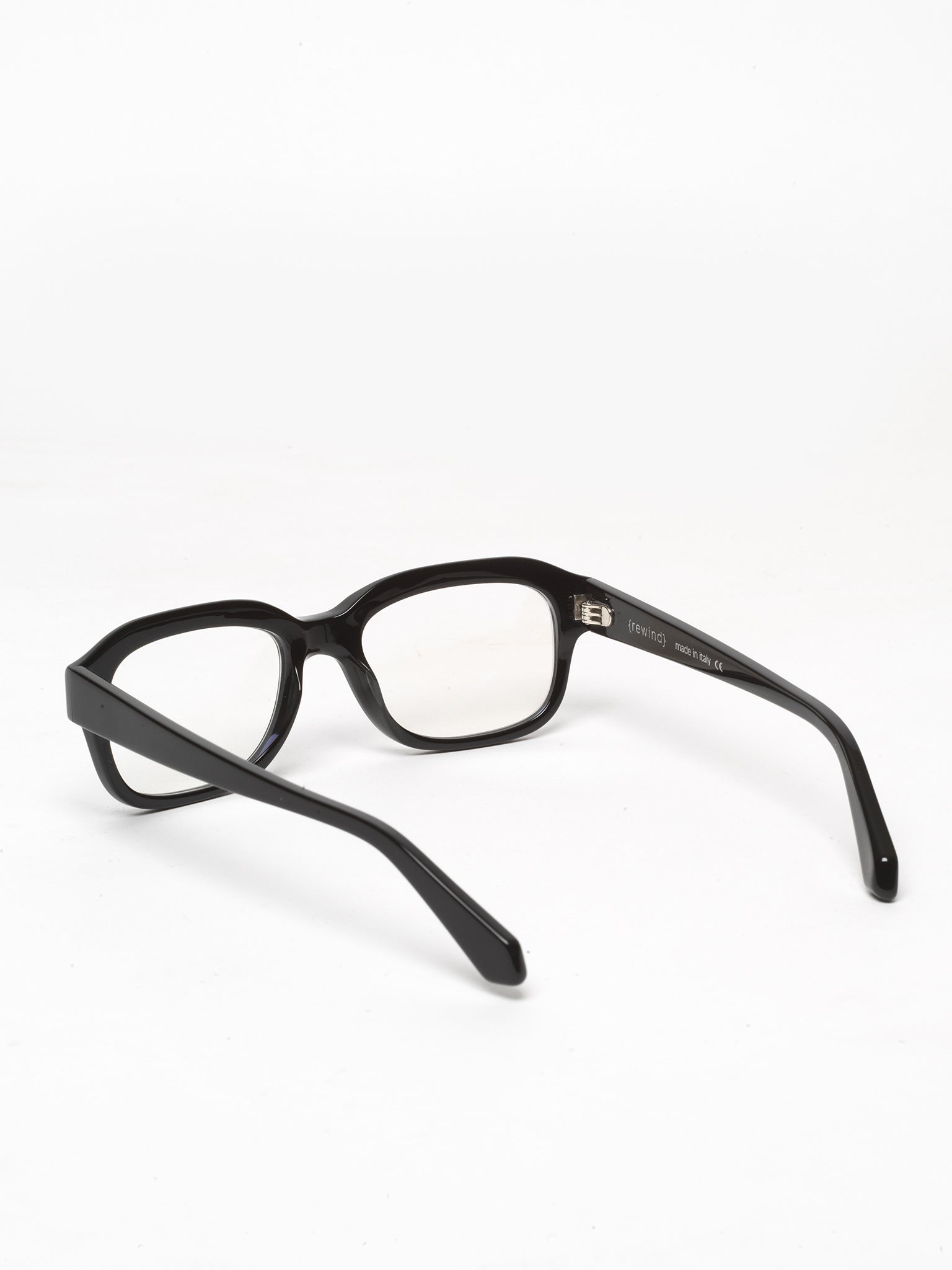 Memento unisex eyeglasses by Rewind Eyewear, black acetate frame