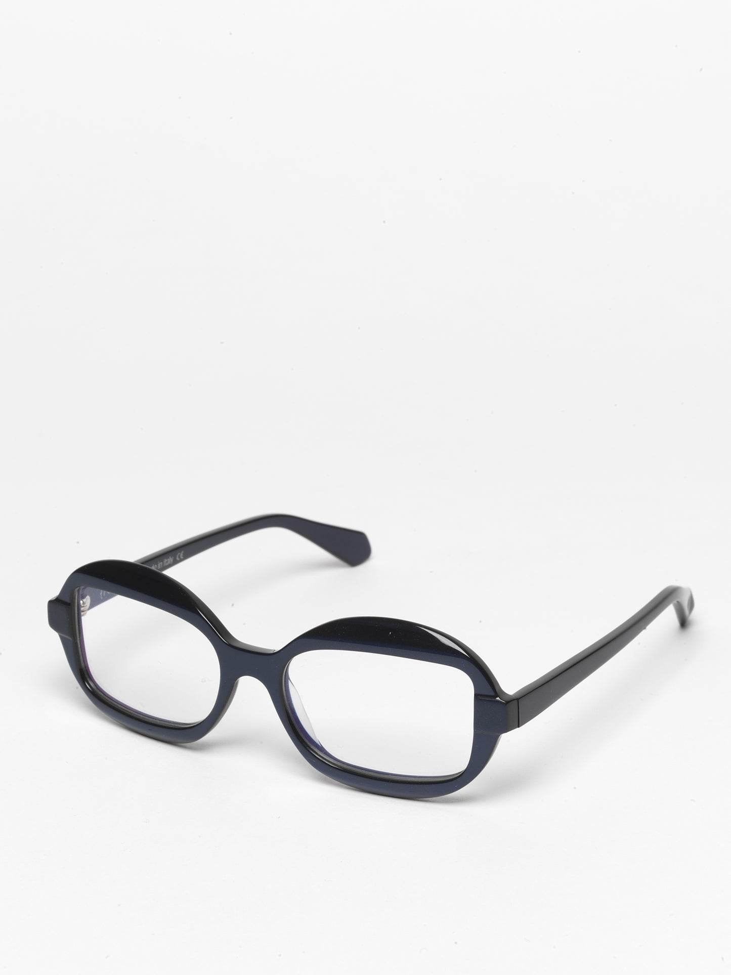 Sensitive unisex eyeglasses by Rewind Eyewear, pearl blue acetate frame