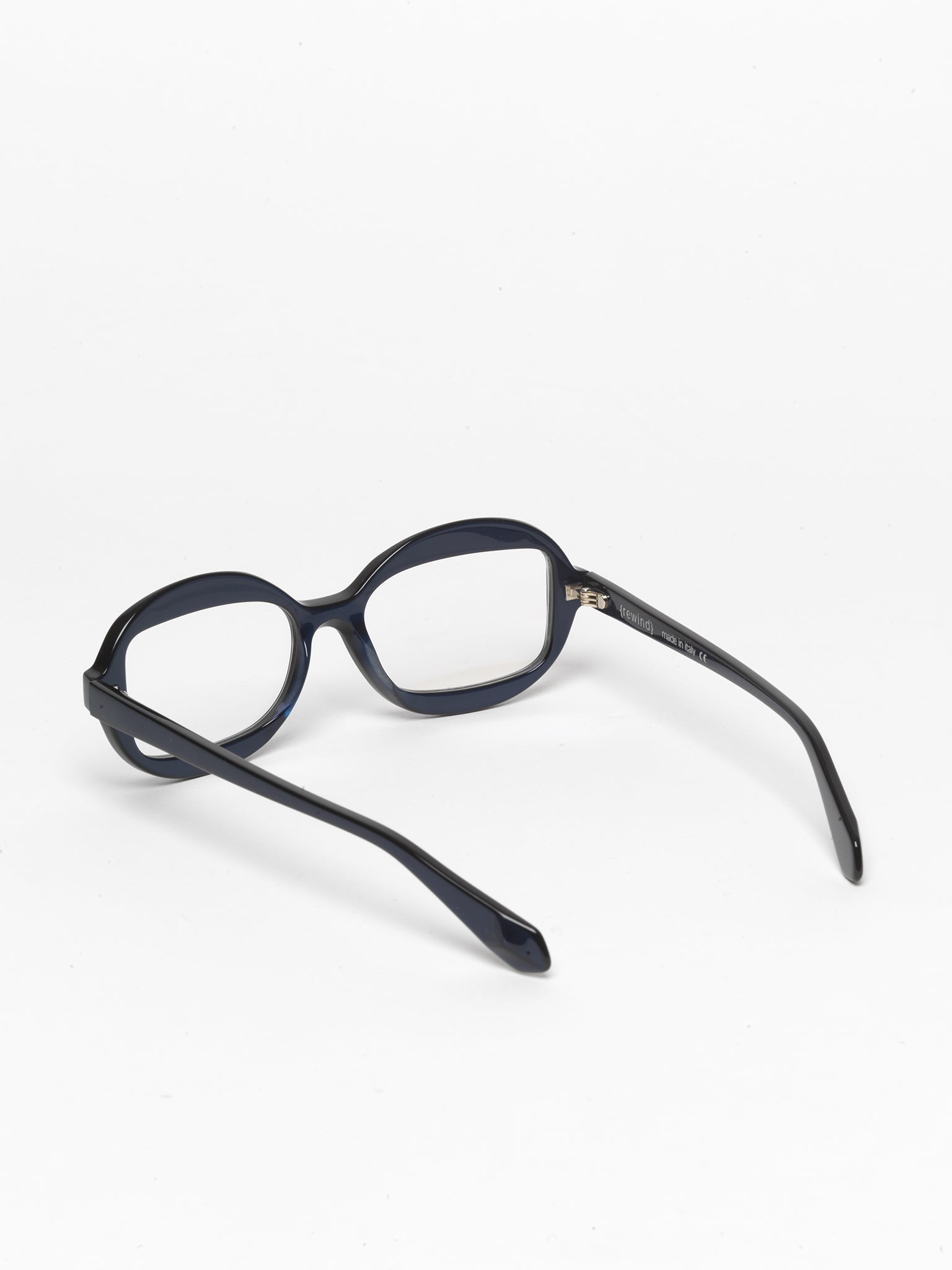 Sensitive unisex eyeglasses by Rewind Eyewear, pearl blue acetate frame